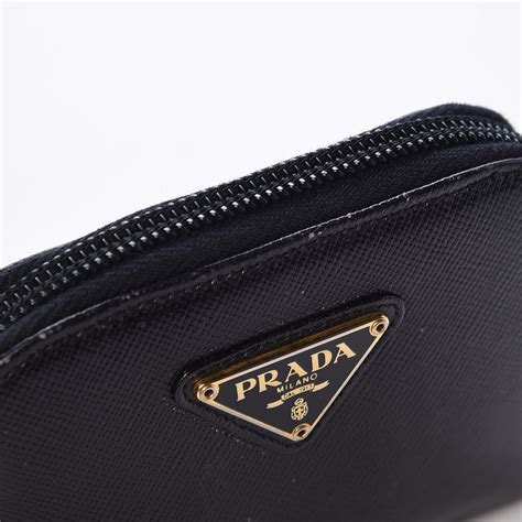 prada porta monete|Black Saffiano Coin Purse .